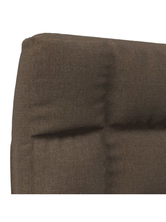 Skládací lenoška na podlahu hnědá textil