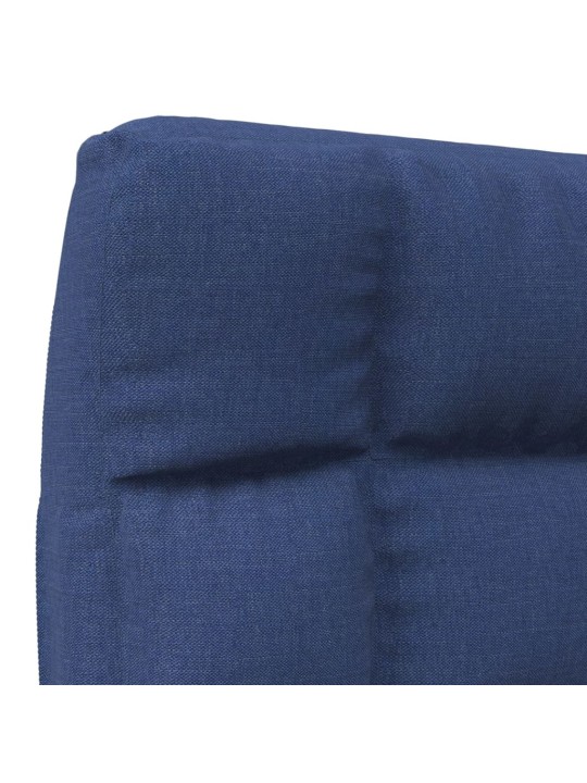 Skládací lenoška na podlahu modrá textil