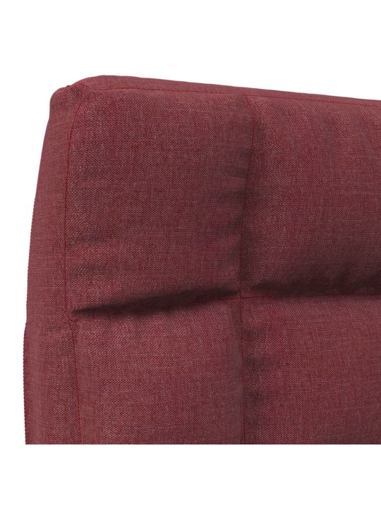 Skládací lenoška na podlahu vínová textil