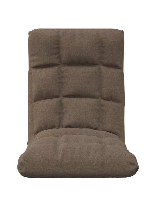 Skládací lenoška na podlahu taupe textil
