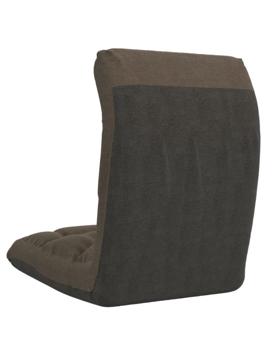 Skládací lenoška na podlahu taupe textil