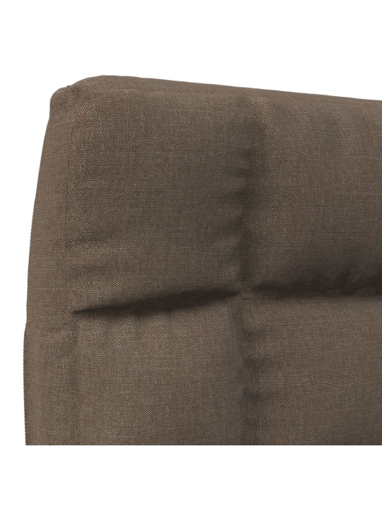 Skládací lenoška na podlahu taupe textil