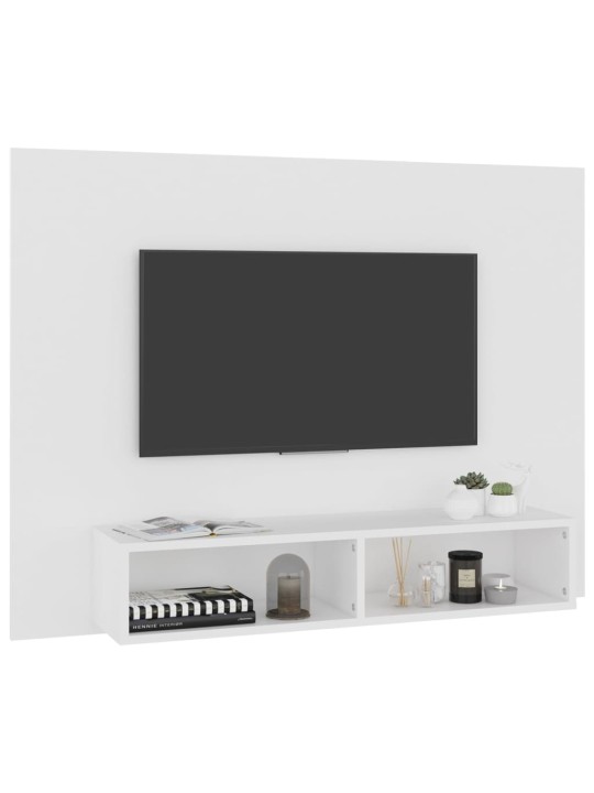 Nástěnná TV skříňka bílá 120 x 23,5 x 90 cm dřevotříska