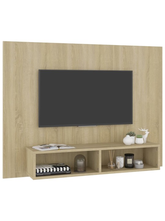Nástěnná tv skříňka dub sonoma 120 x 23,5 x 90 cm dřevotříska