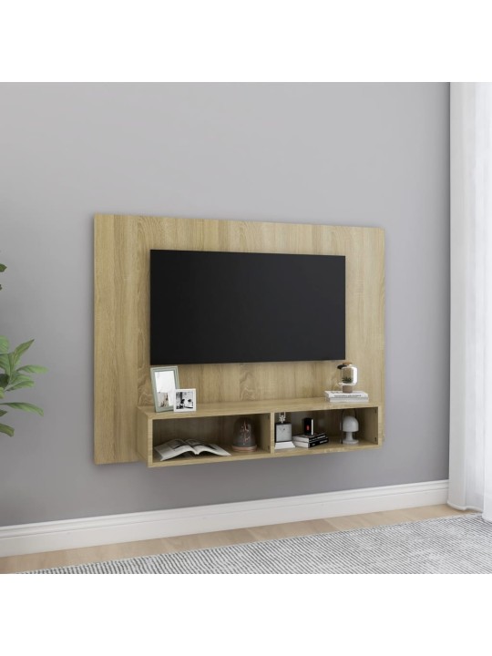 Nástěnná tv skříňka dub sonoma 120 x 23,5 x 90 cm dřevotříska