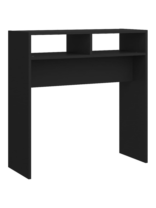 Konzolový stolek černý 78 x 30 x 80 cm kompozitní dřevo