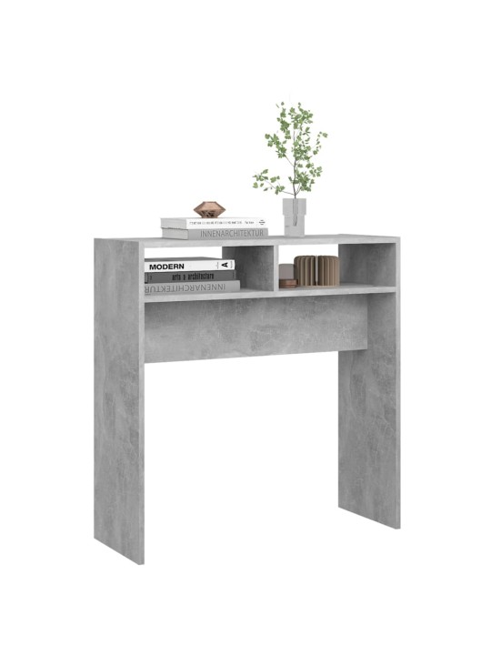 Konzolový stolek betonově šedý 78 x 30 x 80 cm kompozitní dřevo