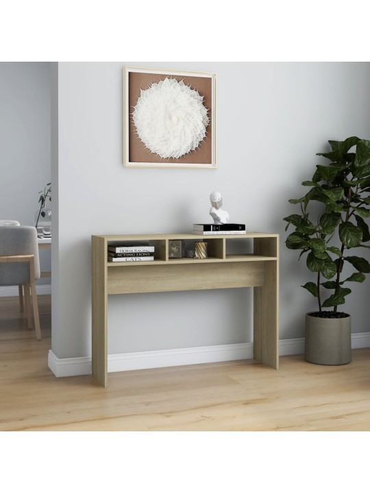 Konzolový stolek dub sonoma 105 x 30 x 80 cm kompozitní dřevo