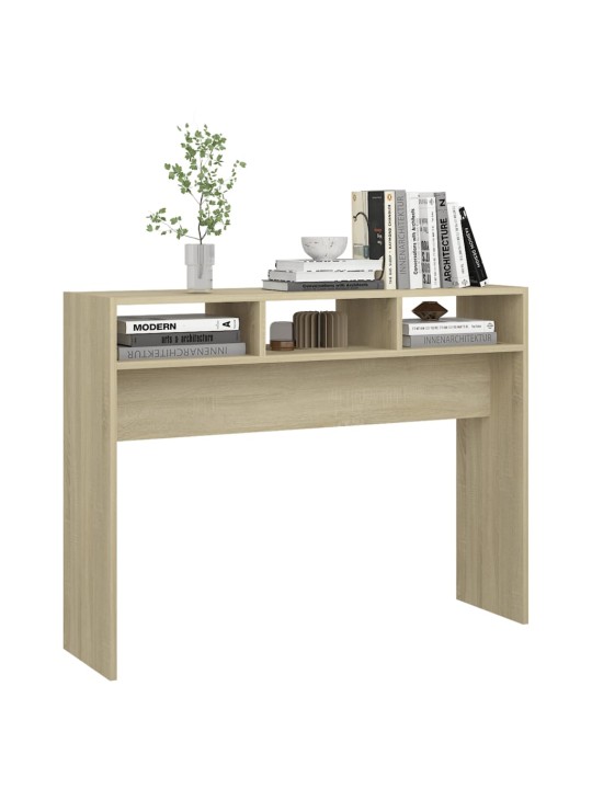 Konzolový stolek dub sonoma 105 x 30 x 80 cm kompozitní dřevo