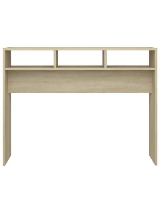 Konzolový stolek dub sonoma 105 x 30 x 80 cm kompozitní dřevo