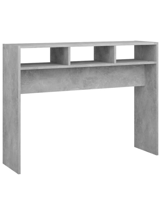 Konzolový stolek betonově šedý 105x30x80 cm kompozitní dřevo