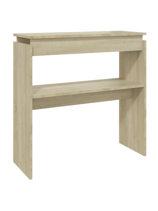 Konzolový stole dub sonoma 80 x 30 x 80 cm kompozitní dřevo