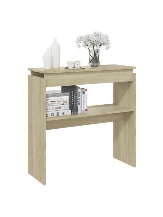 Konzolový stole dub sonoma 80 x 30 x 80 cm kompozitní dřevo