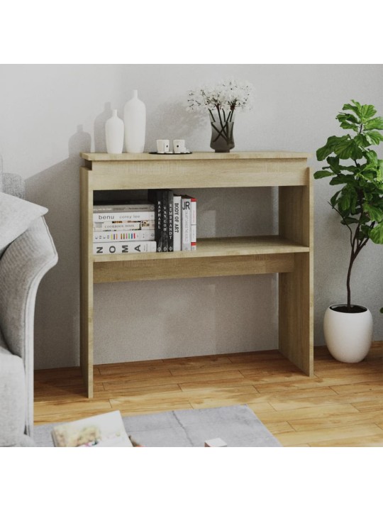 Konzolový stole dub sonoma 80 x 30 x 80 cm kompozitní dřevo