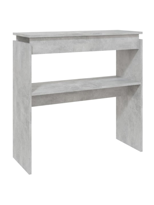 Konzolový stolek betonově šedý 80 x 30 x 80 cm kompozitní dřevo