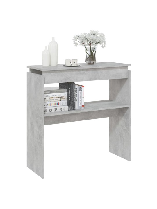 Konzolový stolek betonově šedý 80 x 30 x 80 cm kompozitní dřevo