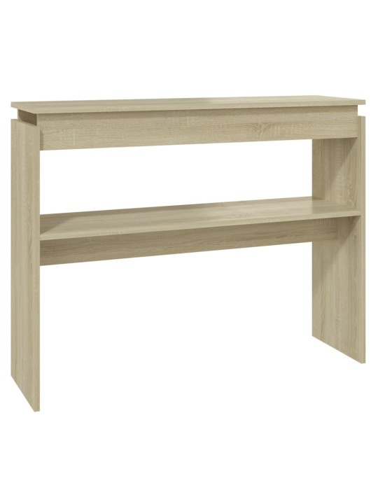 Konzolový stolek dub sonoma 102 x 30 x 80 cm kompozitní dřevo