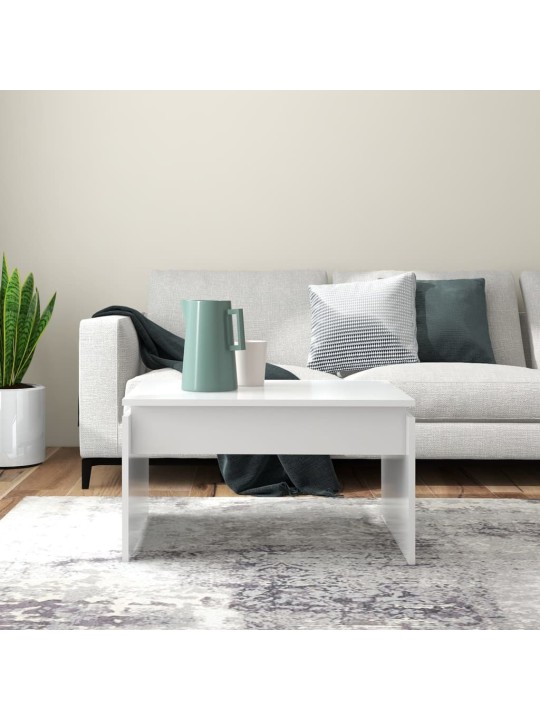 Konferenční stolek bílý 68 x 50 x 38 cm kompozitní dřevo