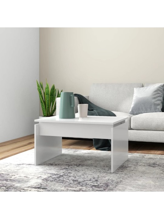 Konferenční stolek bílý 68 x 50 x 38 cm kompozitní dřevo