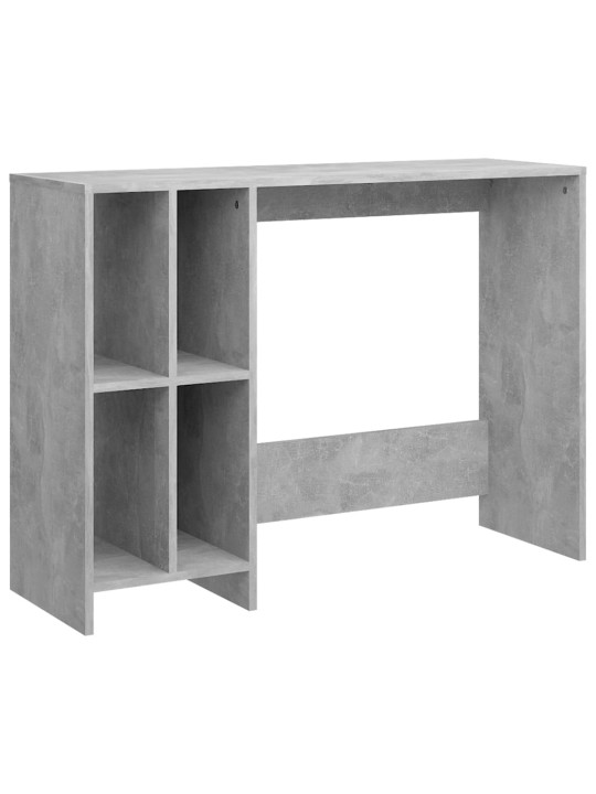 Stůl na notebook betonově šedý 102,5x35x75 cm kompozitní dřevo