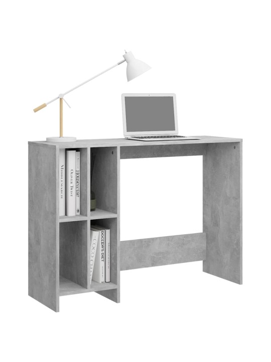 Stůl na notebook betonově šedý 102,5x35x75 cm kompozitní dřevo