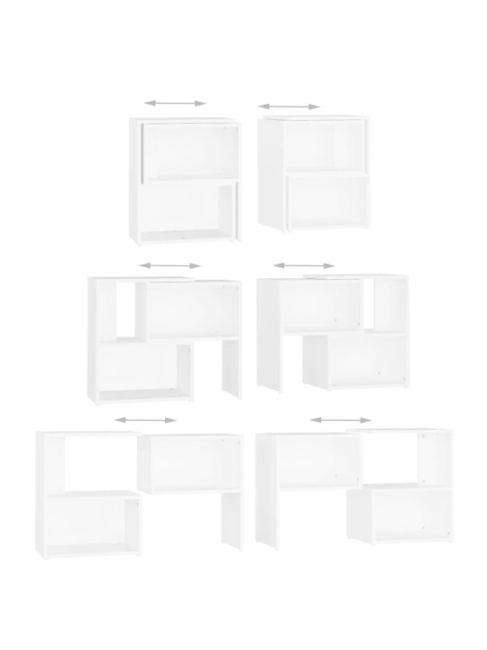 TV skříňka bílá 104 x 30 x 52 cm kompozitní dřevo