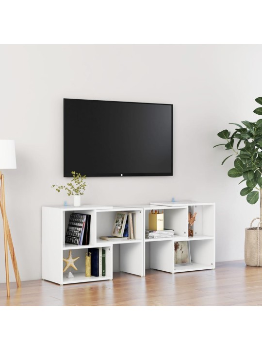 TV skříňka bílá 104 x 30 x 52 cm kompozitní dřevo