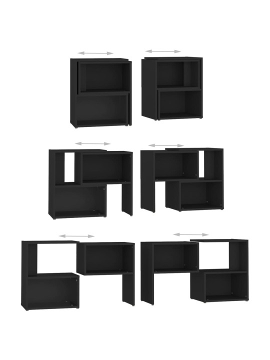 TV skříňka černá 104 x 30 x 52 cm kompozitní dřevo