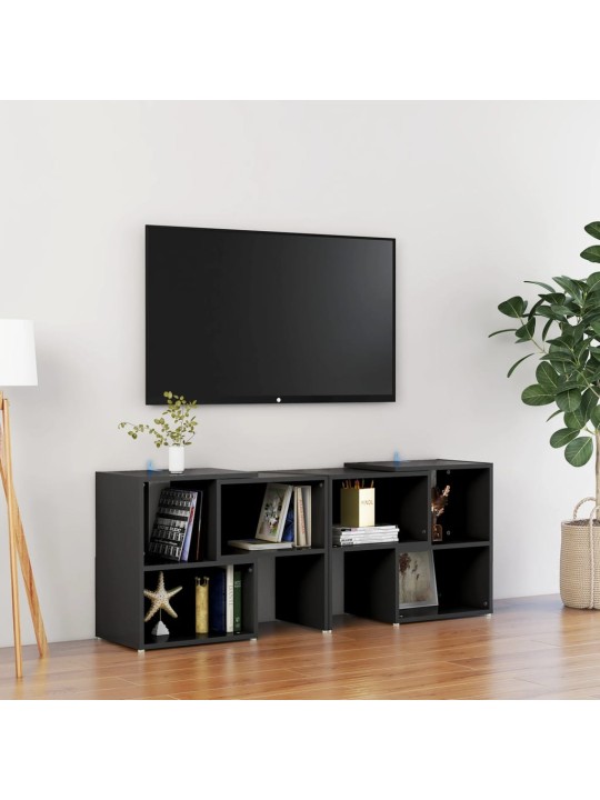 TV skříňka černá 104 x 30 x 52 cm kompozitní dřevo