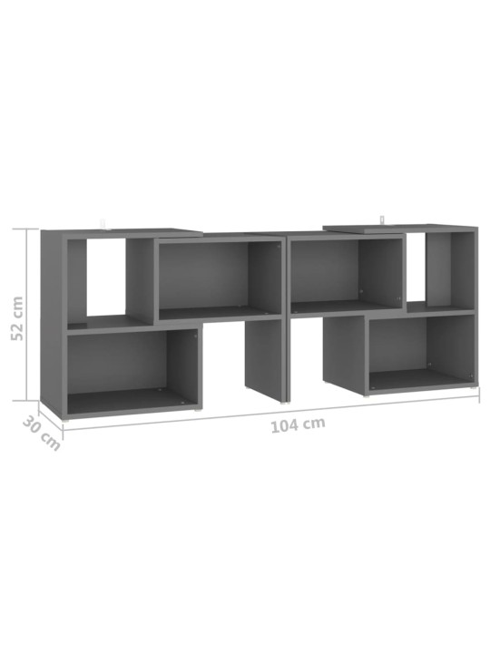 TV skříňka šedá 104 x 30 x 52 cm kompozitní dřevo