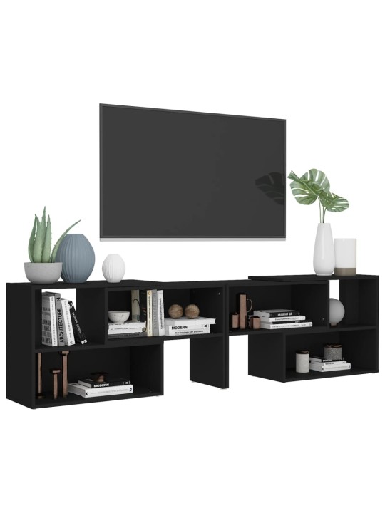 TV skříňka černá 149 x 30 x 52 cm kompozitní dřevo