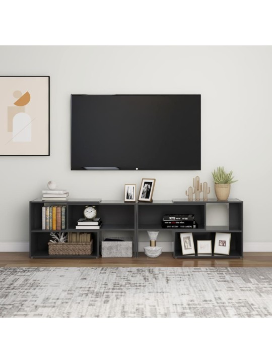 TV skříňka betonově šedá 149 x 30 x 52 cm kompozitní dřevo