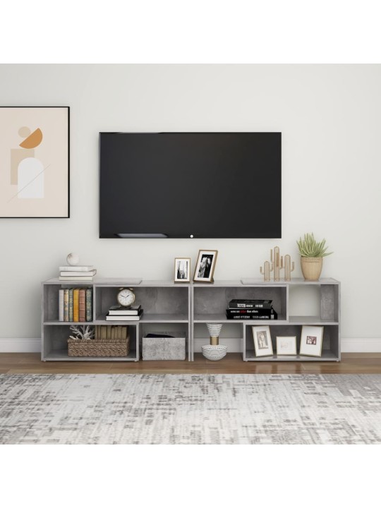 TV skříňka betonově šedá 149 x 30 x 52 cm kompozitní dřevo