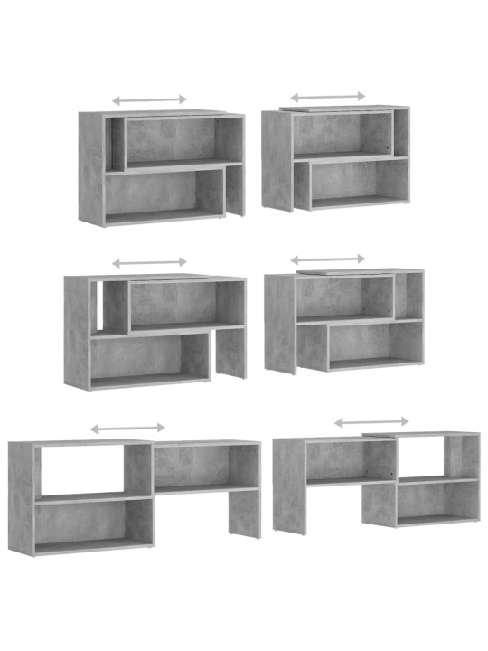 TV skříňka betonově šedá 149 x 30 x 52 cm kompozitní dřevo