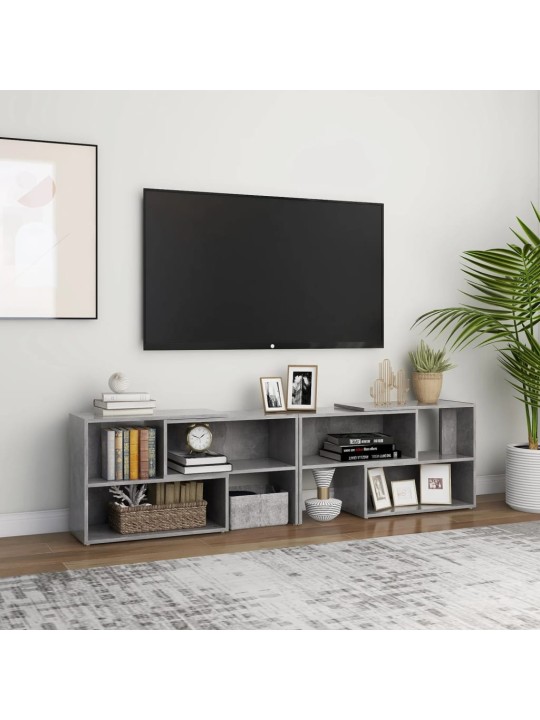 TV skříňka betonově šedá 149 x 30 x 52 cm kompozitní dřevo