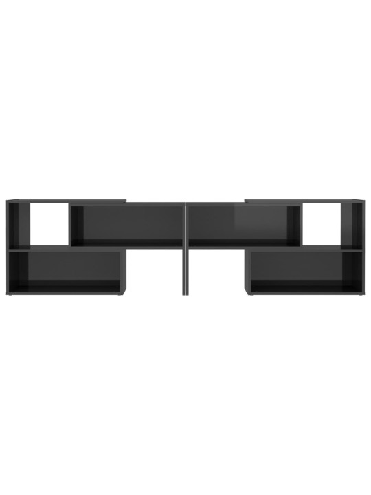 TV skříňka šedá s vysokým leskem 149x30x52 cm kompozitní dřevo