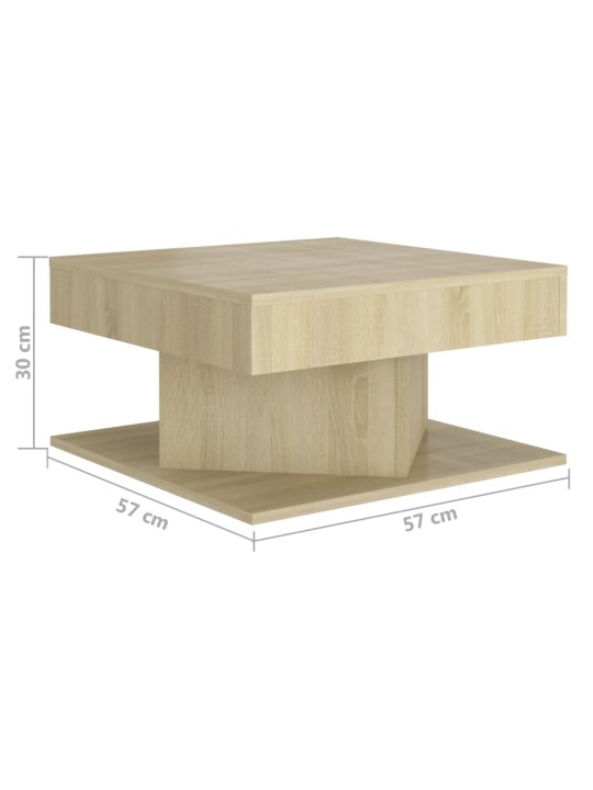 Konferenční stolek dub sonoma 57 x 57 x 30 cm kompozitní dřevo