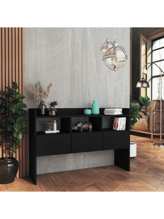 Příborník černý 105 x 30 x 70 cm kompozitní dřevo