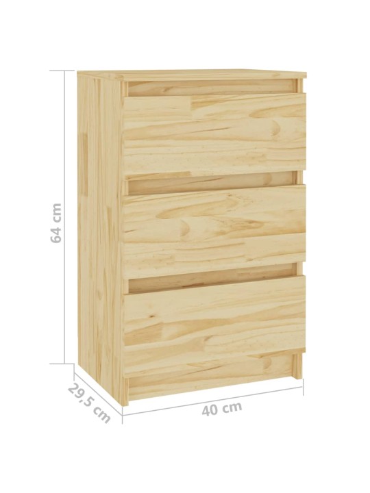 Noční stolky 2 ks 40 x 29,5 x 64 cm masivní borové dřevo