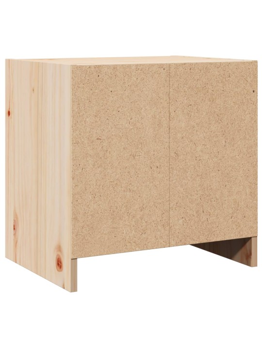 Noční stolek 40 x 30,5 x 40 cm masivní borové dřevo