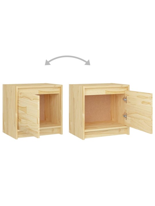 Noční stolky 2 ks 40 x 30,5 x 40 cm masivní borové dřevo