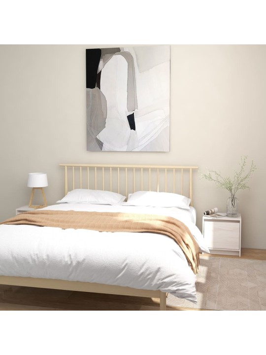 Noční stolky 2 ks bílé 40 x 30,5 x 40 cm masivní borové dřevo