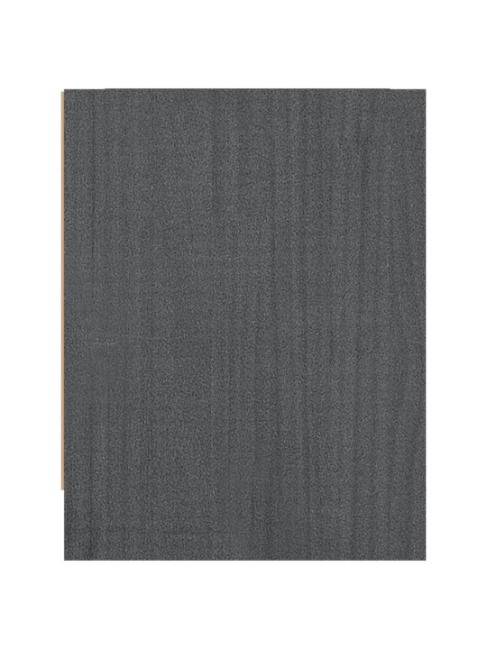 Noční stolky 2 ks šedé 40 x 30,5 x 40 cm masivní borové dřevo