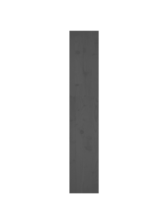 Knihovna / dělicí stěna šedá 80x30x167,4 cm masivní borovice