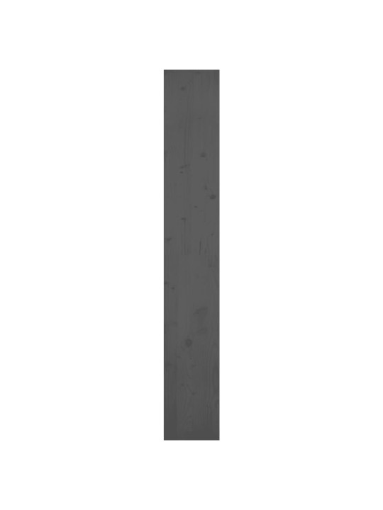 Knihovna / dělicí stěna šedá 80x30x199,5 cm masivní borovice