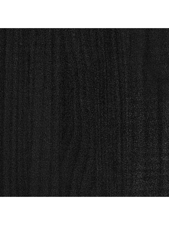 Knihovna / dělicí stěna černá 100x30x103 cm masivní borovice