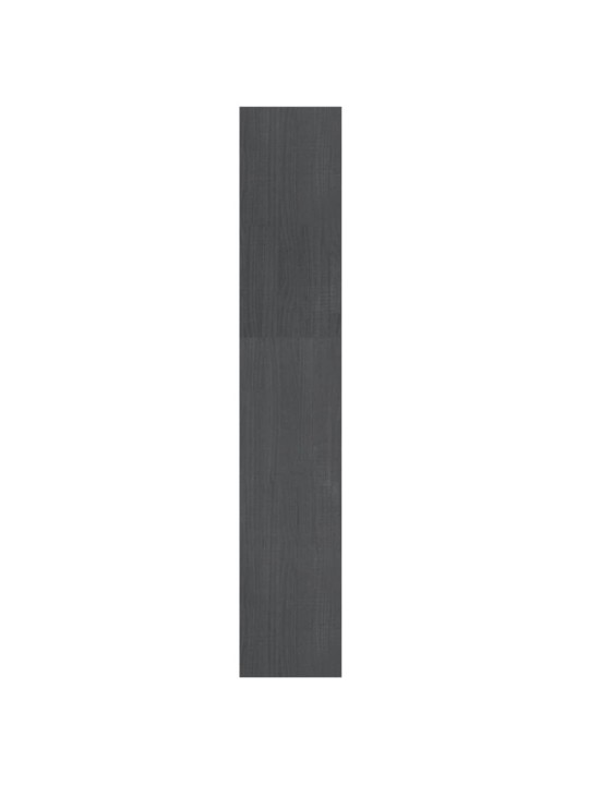 Knihovna / dělicí stěna šedá 100x30x167,5 cm masivní borovice