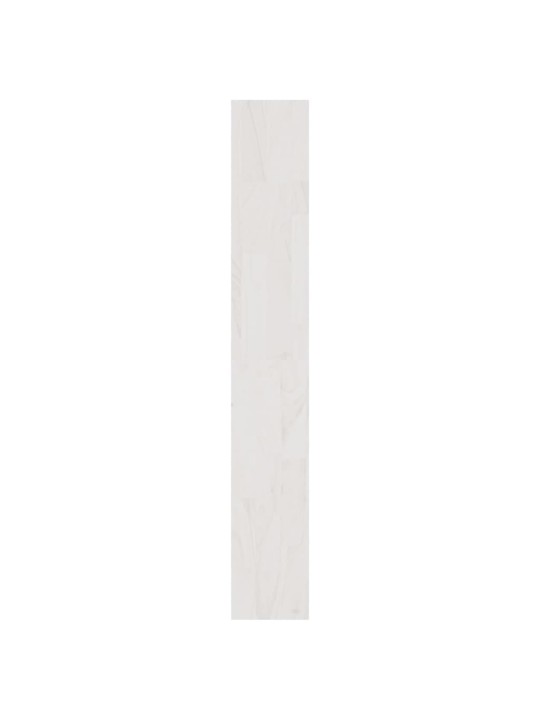 Knihovna / dělicí stěna bílá 100 x 30 x 200 cm masivní borovice