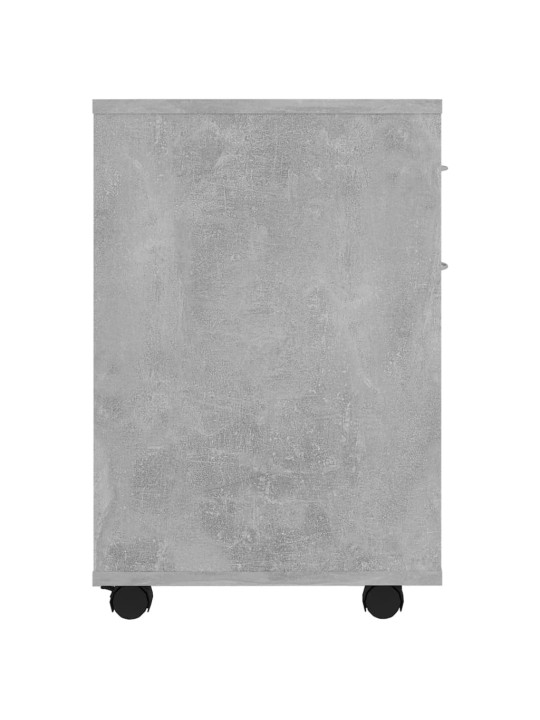 Skříňka na kolečkách betonově šedá 45x38x54 cm kompozitní dřevo