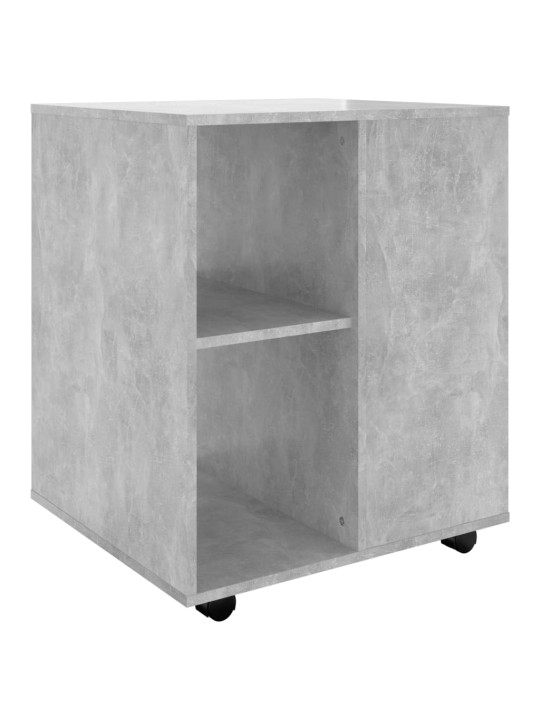 Skříňka na kolečkách betonově šedá 60 x 53 x 72 cm dřevotříska